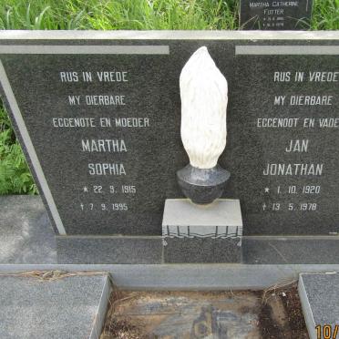 RANDT Jan Jonathan, du 1920-1978 &amp; Maria Sophia 1915-1995