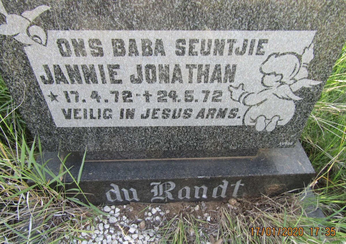 RANDT Jannie Jonathan, du 1972-1972