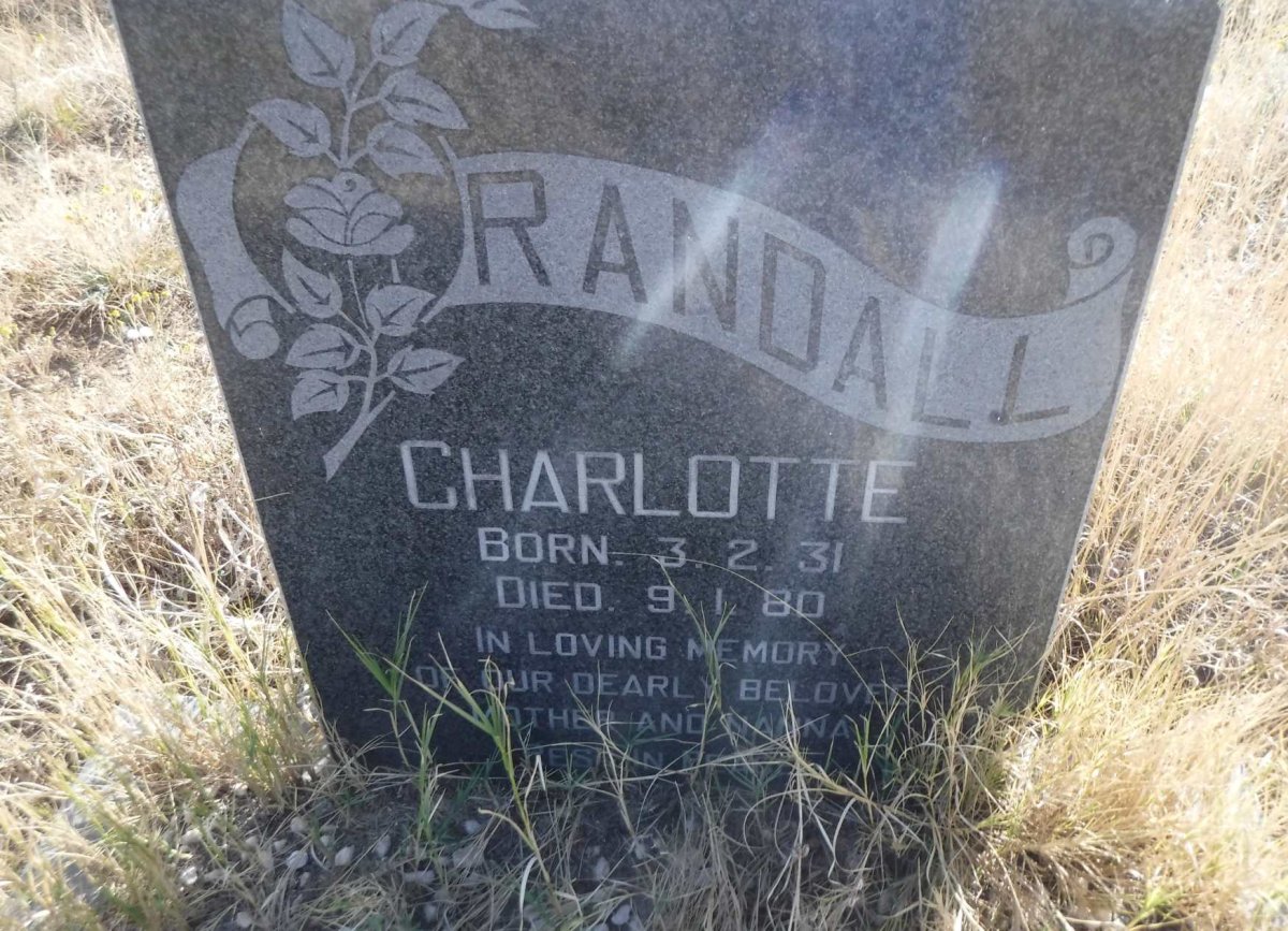 RANDALL Charlotte 1931-1980