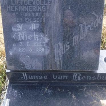 RENSBURG N.J., Janse van 1949-1991