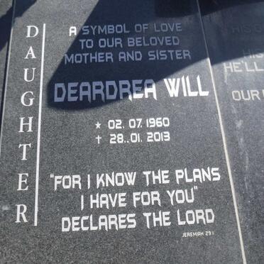 RICE Deardrea Will 1960-2013