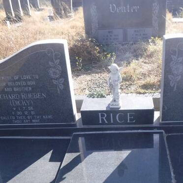 RICE Mary Kathleen 1923-1980 ::  RICE Richard Rueben 1956-1981