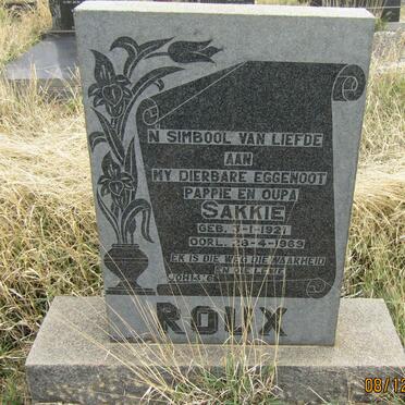 ROUX Sakkie 1921-1969