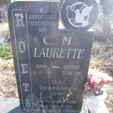ROETS C.M. Laurette 1962-2003