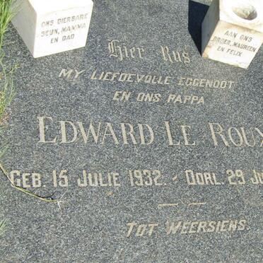 ROUX Edward, le 1932-1961