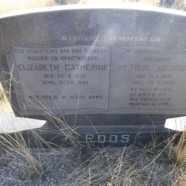 ROOS Petrus Jacobus 1906-1979 &amp; Elizabeth Catherine 1906-1993