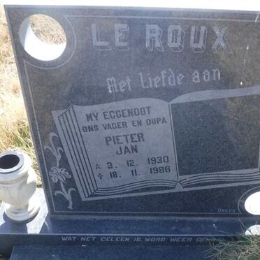 ROUX Pieter Jan, le 1930-1986