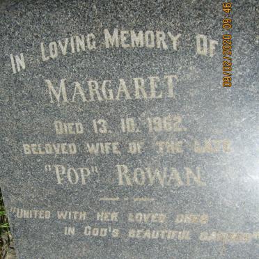 ROWAN Margaret -1962