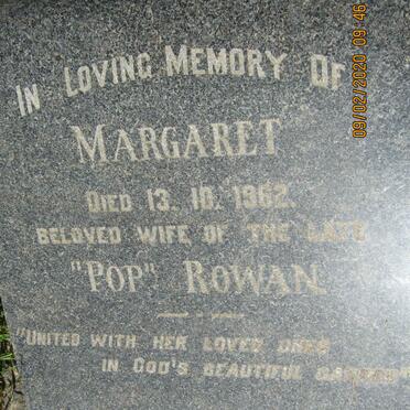ROWAN Margaret -1962