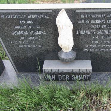 SANDT Johannes Jacobus Petrus, van der 1910-1976 &amp; Johanna Susanna VISAGIE 1913-