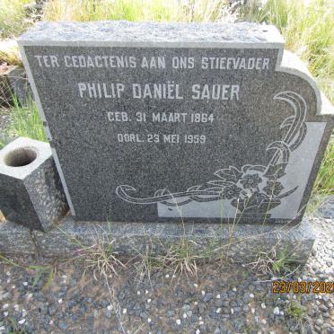 SAUER Philip Daniël 1864-1959 &amp; Jacoba Hendriena voorheen COMBRINCK nee BEUKES 1875-1961N