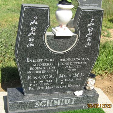 SCHMIDT M.J. 1942 - &amp; C.S. 1944-2014