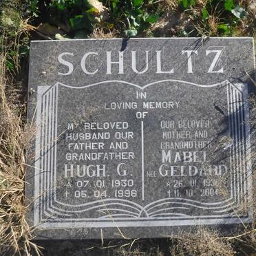 SCHULTZ Hugh G. 1930-1996 &amp; Mabel GELDARD 1930-2004