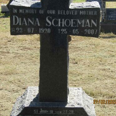 SCHOEMAN Diana 1920-2007