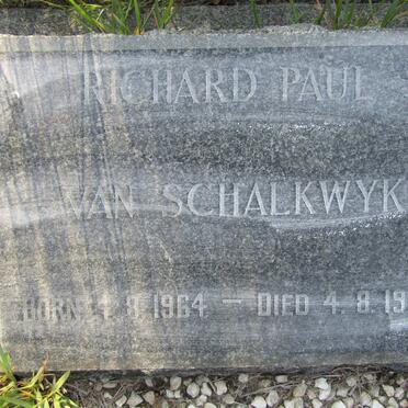 SCHALKWYK Richard Paul, van 1964-1964