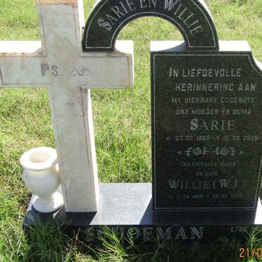 SCHOEMAN W.J. 1955-2008 &amp; Sarie 1959-2005