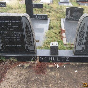 SCHULTZ Jan Hermanus 1896-1973 &amp; Hester Cornelia COETZEE 1906-1982