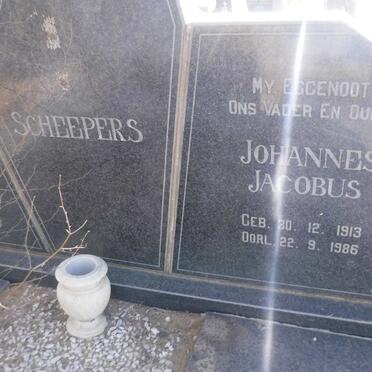 SCHEEPERS Johannes Jacobus 1913-1986 &amp; Martha Elizabeth 1926-2000
