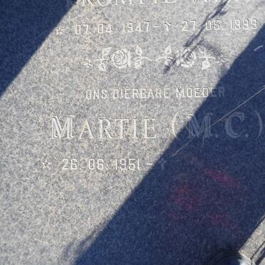 SCHUTTE J.J. 1947-1999 &amp; M.C. 1951-