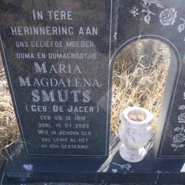 SMUTS Maria Magdalena nee DE JAGER 1918-2003