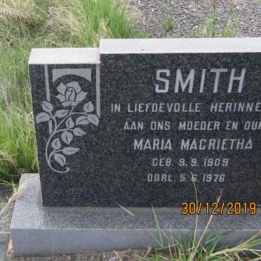 SMITH Maria Magrietha 1909-1976