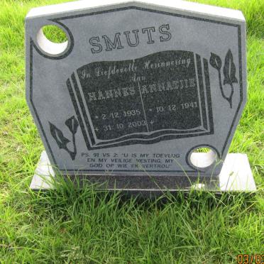 SMUTS Hannes 1935-2003 &amp; Annatjie 1941-