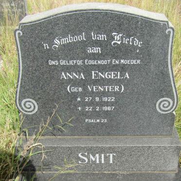 SMIT Anna Engela nee VENTER 1922-1967