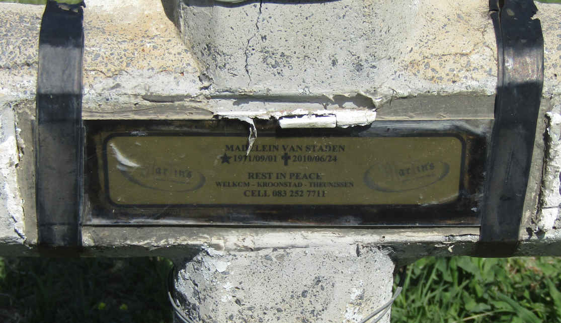 STADEN Madelein, van 1971-2010