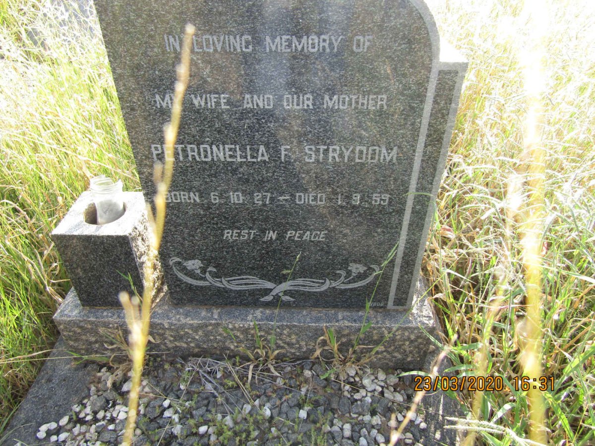 STRYDOM Petronella F. 1927-1959