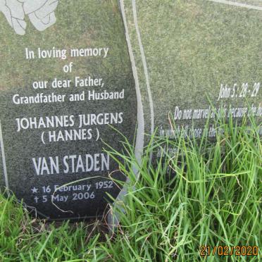 STADEN Johannes  Jurgens, van  1952-2006