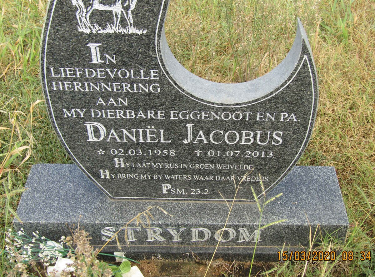STRYDOM Daniel Jacobus 1958-2013