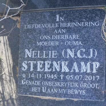 STEENKAMP Daniel Rossouw 1940-1995 &amp; N.C.J. 1945-2017