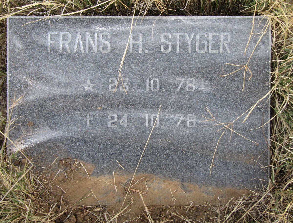 STYGER Frans H. 1978-1978