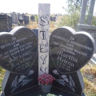 STEYN Adriaan Jacobus 1936-1995 &amp; Martha Helena 1937-2015