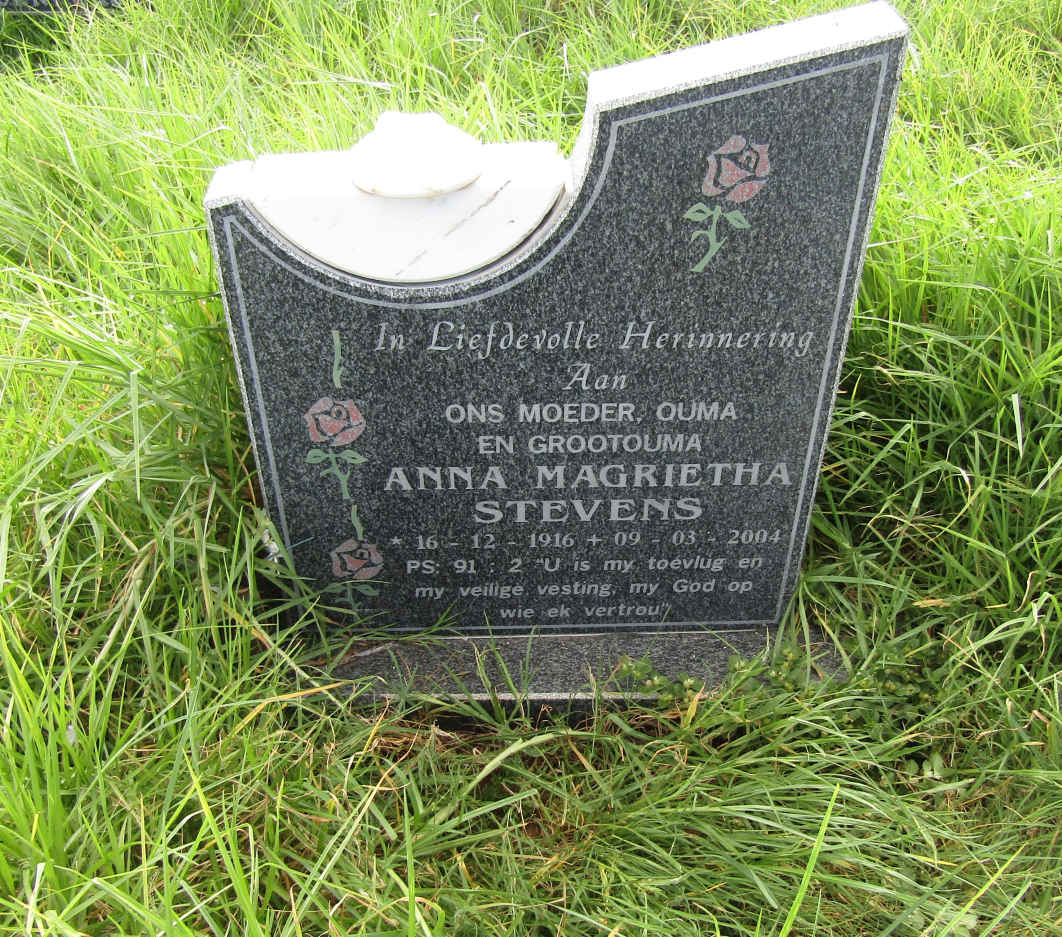 STEVENS Anna Magrietha 1916-2004