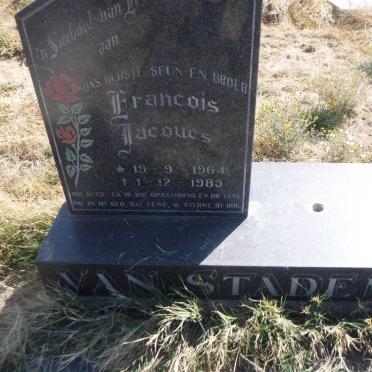 STADEN Francois Jacques, van 1964-1985