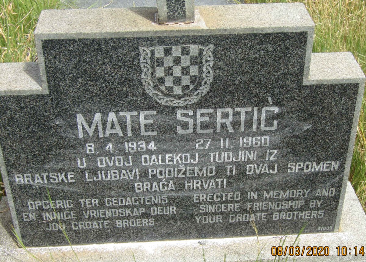 SERTIĆ Mate 1934-1960