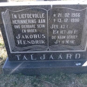 TALJAARD Jakobus Hendrik 1966-1996