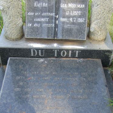 TOIT Johanna Dorthea, du nee MOOLMAN 1920-1962