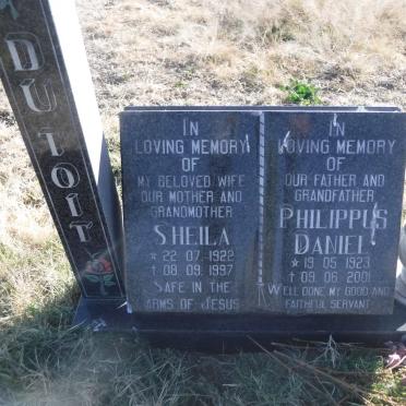 TOIT Philippus Daniel, du 1923-2001 &amp; Sheila 1922-1997
