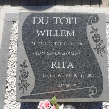 TOIT Willem, du 1929-2000 &amp; Rita 1930-2016
