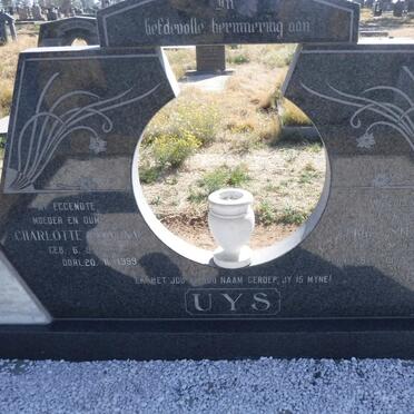 UYS Gerrit Stefanus 1926-1984 &amp; Charlotte Rowena 1926-1999