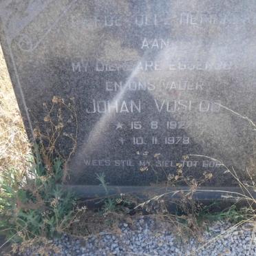 VOSLOO Johan 1927-1978