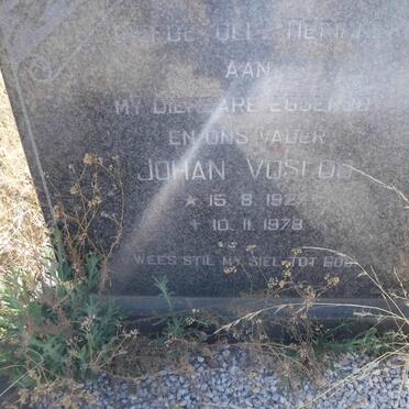 VOSLOO Johan 1927-1978