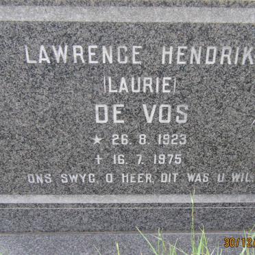 VOS Lawrence Hendrik, de 1923-1975