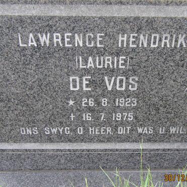 VOS Lawrence Hendrik, de 1923-1975