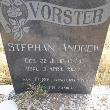 VORSTER Stephan Andrew 1944-1984