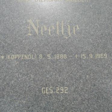 VALKENBURG Neeltje, van nee KOPPENOL 1888-1969