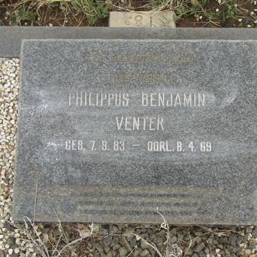 VENTER Philippus Benjamin 1883-1969