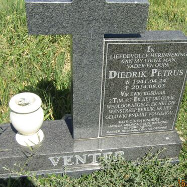VENTER Diedrik Petrus 1941-2014